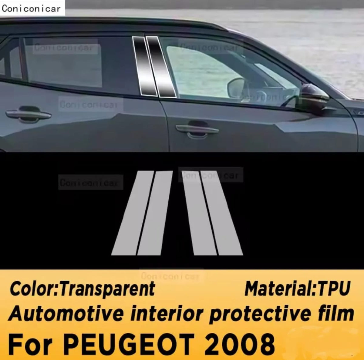 Peugeot 2008 Premium TPU Interior PPF Protective Film – Scratch Resistant, Waterproof & Transparent