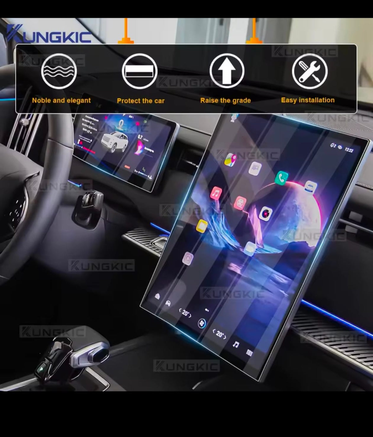 Jaecoo J7 Infotainment Screen Tempered Glass Protector (2-Piece)
