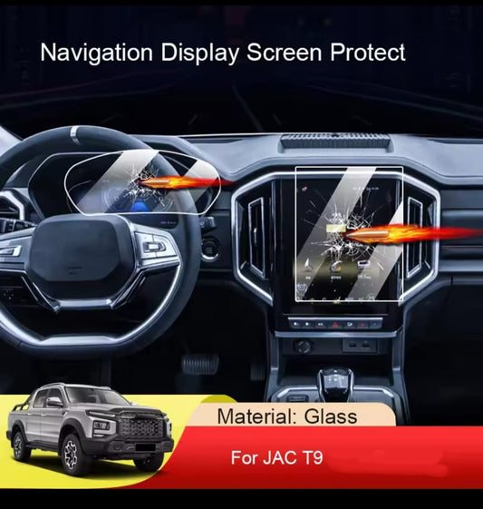 Jac T9 Infotainment Screen Tempered Glass Protector (2-Piece)