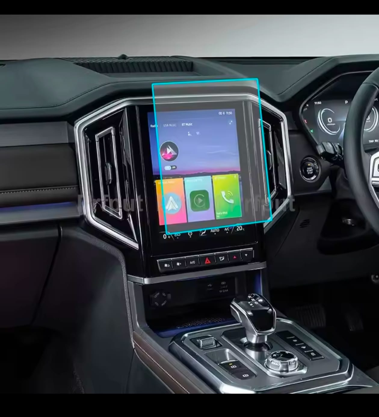 Jac T9 Infotainment Screen Tempered Glass Protector (2-Piece)