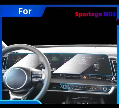 Kia Sportage L Infotainment Screen Tempered Glass Protector (1-Piece)
