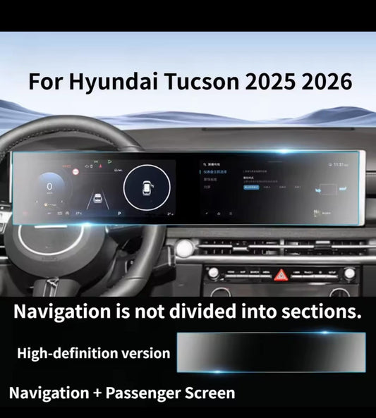 Hyundai Tucson Hybrid Infotainment Screen Tempered Glass Protector (1-Piece)