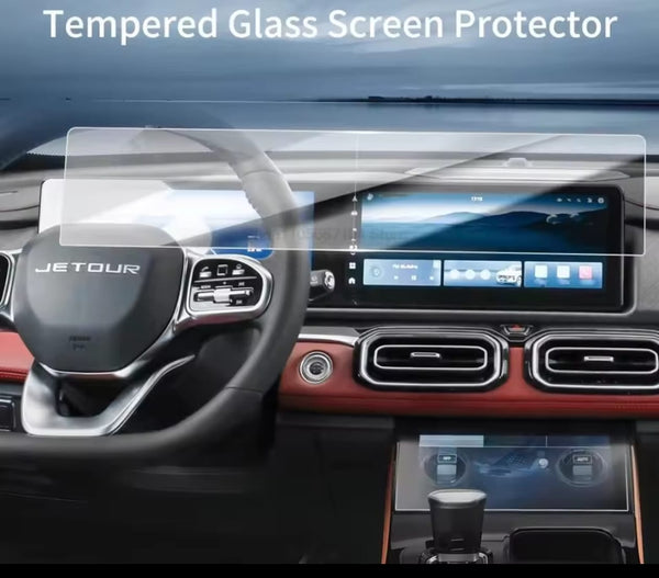 Jetour X70 Plus Infotainment Screen Tempered Glass Protector (1-Piece)