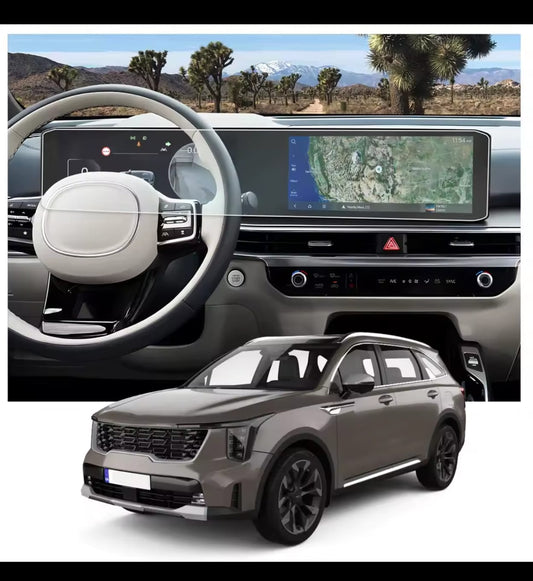 Kia Sorento New Infotainment Screen Tempered Glass Protector (1-Piece)