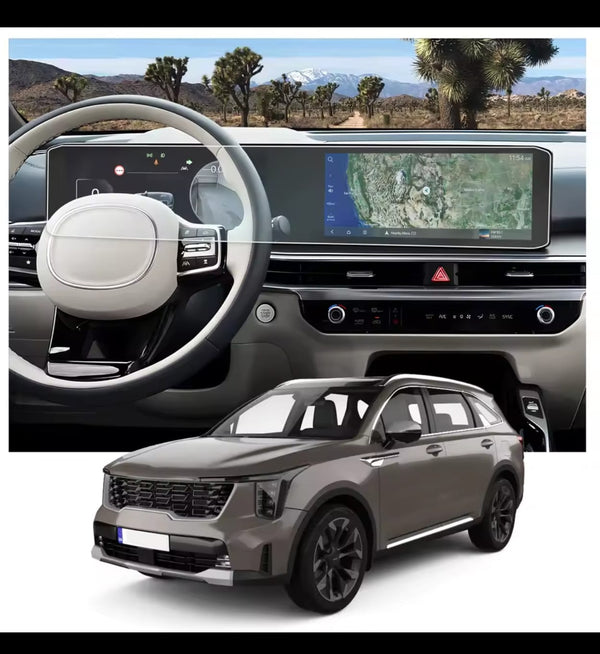 Kia Sorento New Infotainment Screen Tempered Glass Protector (1-Piece)