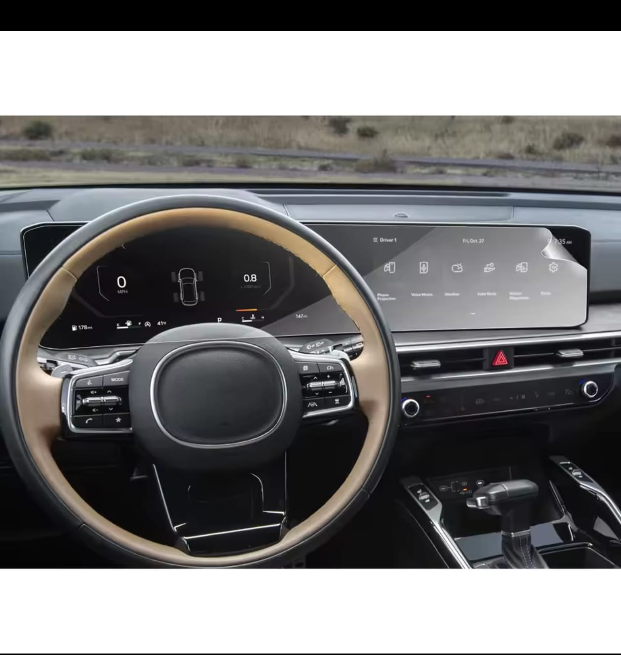 Kia Sorento New Infotainment Screen Tempered Glass Protector (1-Piece)
