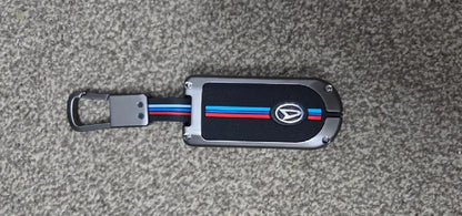 Daihatsu Cast Premium Zinc Alloy Smart Car Key Cover with Leather Keychain