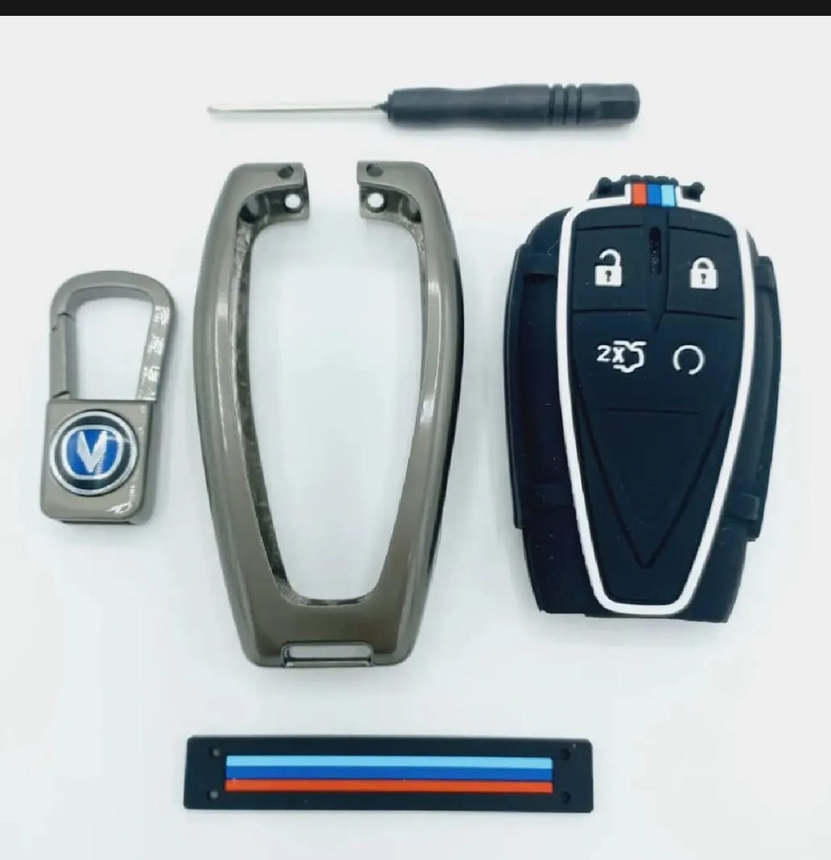 Changan Oshan X7 Premium Zinc Alloy Smart Car Key Cover with Leather Keychain (Copy) (Copy)