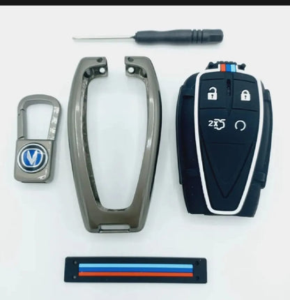 Changan Oshan X7 Premium Zinc Alloy Smart Car Key Cover with Leather Keychain (Copy) (Copy)