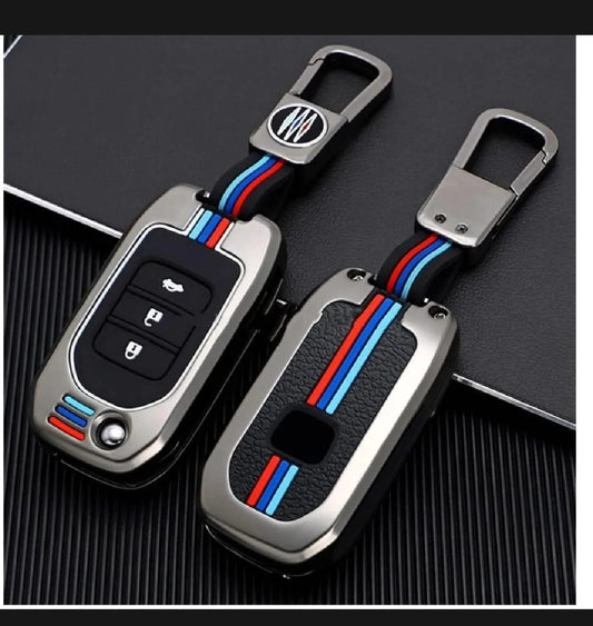 Honda Civic Rebirth 2012-2016 New Premium Zinc Alloy Smart Car Key Cover with Leather Keychain (Copy) (Copy)