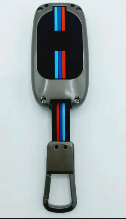Honda HRV New Premium Zinc Alloy Smart Car Key Cover with Leather Keychain
