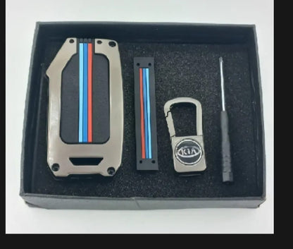Kia Sportage L New Premium Zinc Alloy Smart Car Key Cover with Leather Keychain (Copy)