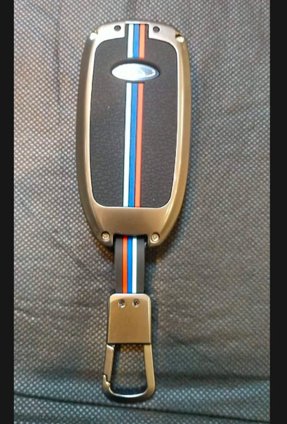 Chery Tiggo 8 Premium Zinc Alloy Smart Car Key Cover with Leather Keychain