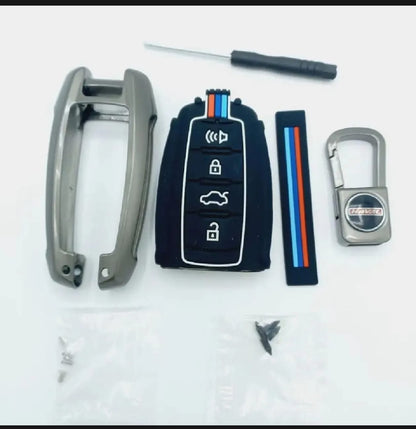 Haval H6 Premium Zinc Alloy Smart Car Key Cover with Leather Keychain (Copy) (Copy)