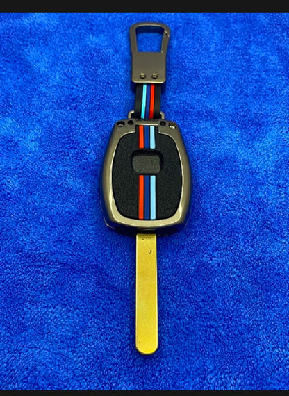 Honda City 2009-2021 Premium Zinc Alloy Smart Car Key Cover with Leather Keychain (Copy)