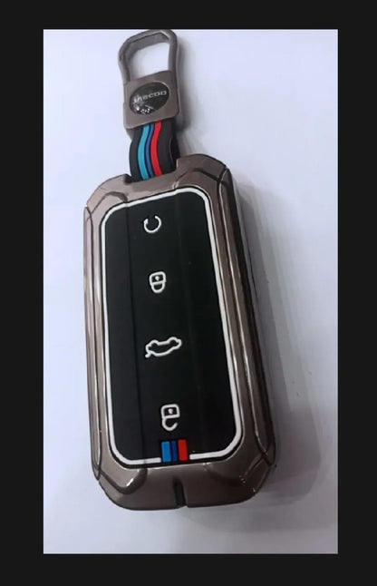 Jaecoo J5 Premium Zinc Alloy Smart Car Key Cover with Leather Keychain