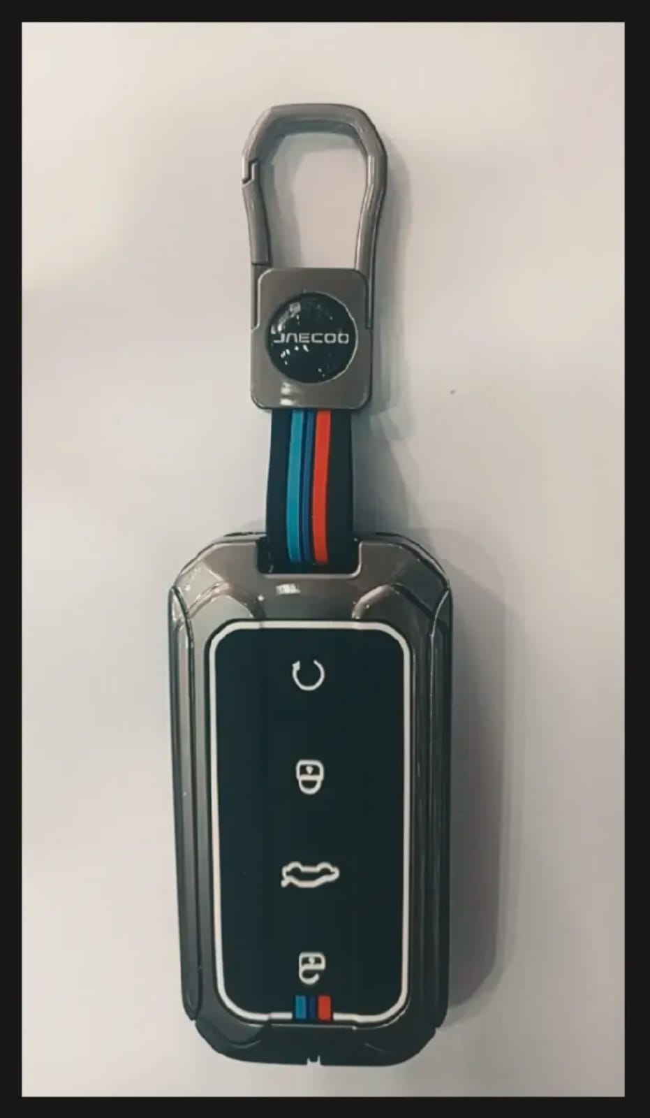 Jaecoo J5 Premium Zinc Alloy Smart Car Key Cover with Leather Keychain