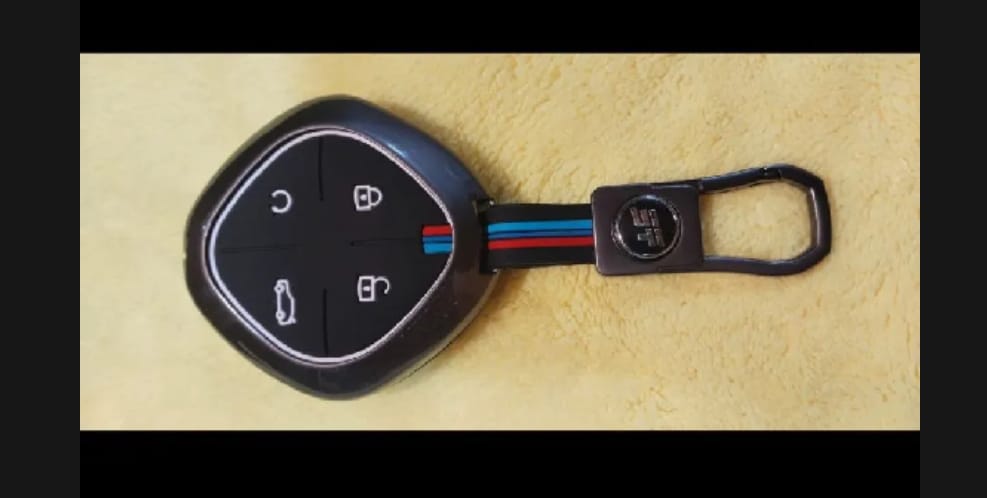 Jetour Dashing Premium Zinc Alloy Smart Car Key Cover with Leather Keychain