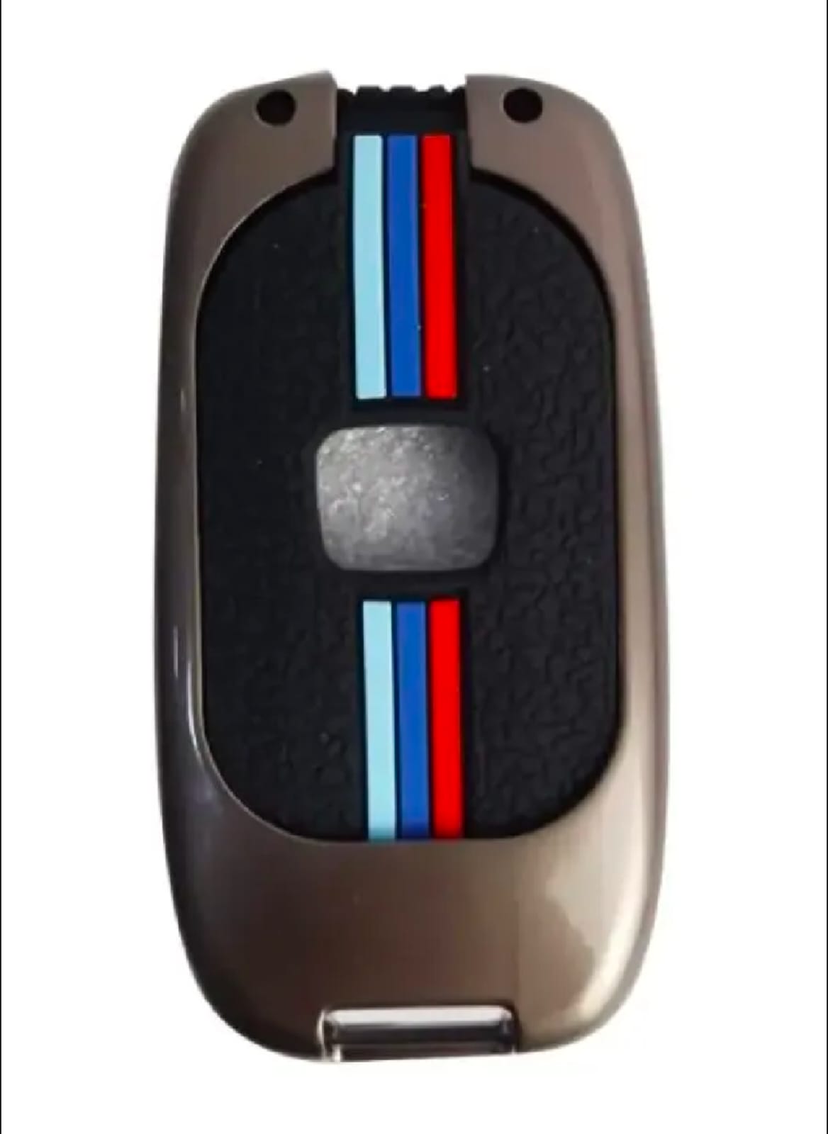 Honda Civic New Premium Zinc Alloy Smart Car Key Cover with Leather Keychain