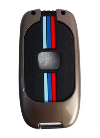 Honda Civic New Premium Zinc Alloy Smart Car Key Cover with Leather Keychain