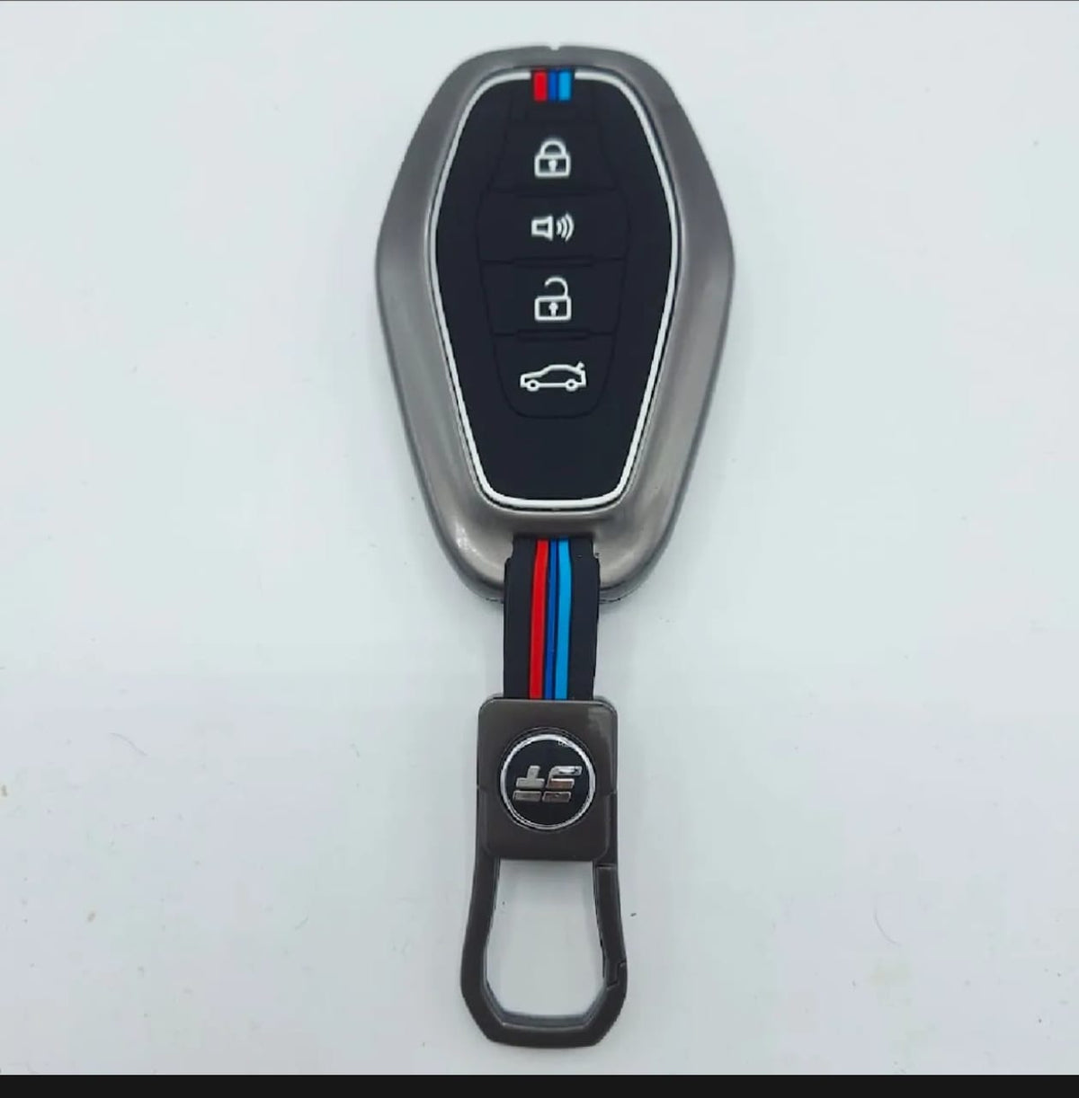 Jetour X70 Plus Premium Zinc Alloy Smart Car Key Cover with Leather Keychain