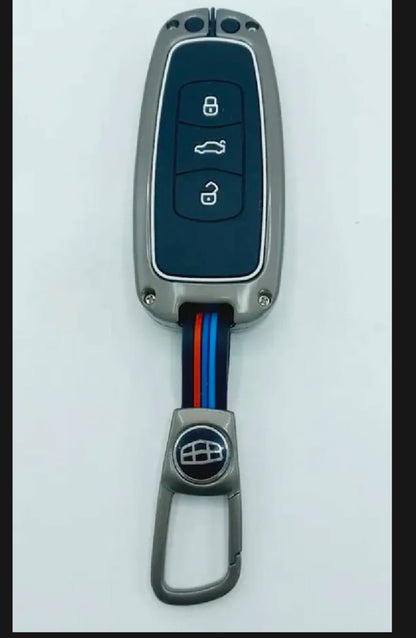 Proton X70 Plus Premium Zinc Alloy Smart Car Key Cover with Leather Keychain (Copy)