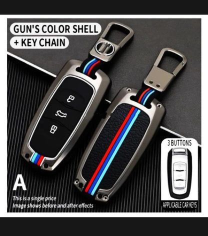 Proton X70 Plus Premium Zinc Alloy Smart Car Key Cover with Leather Keychain (Copy)