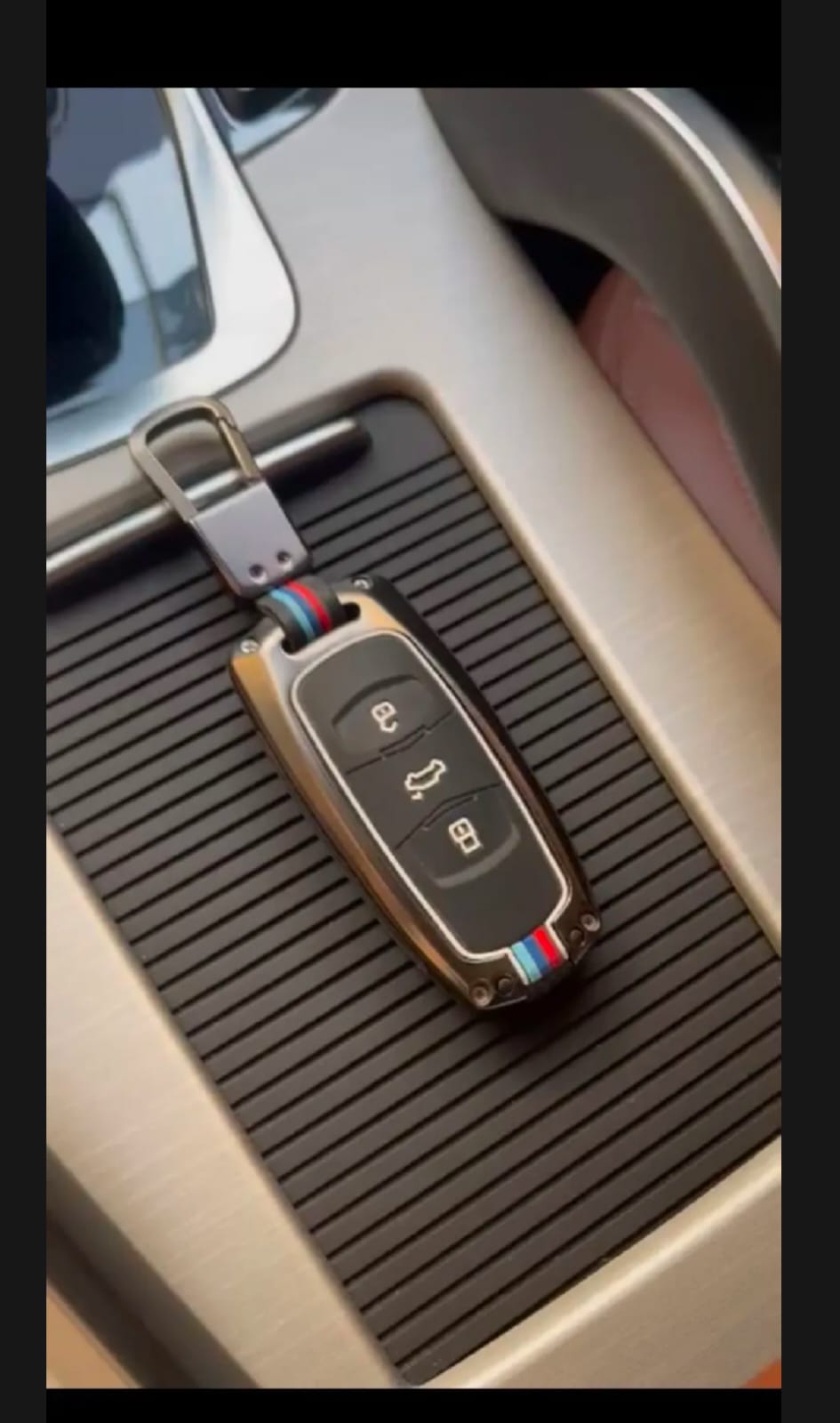 Proton X70 Plus Premium Zinc Alloy Smart Car Key Cover with Leather Keychain (Copy)