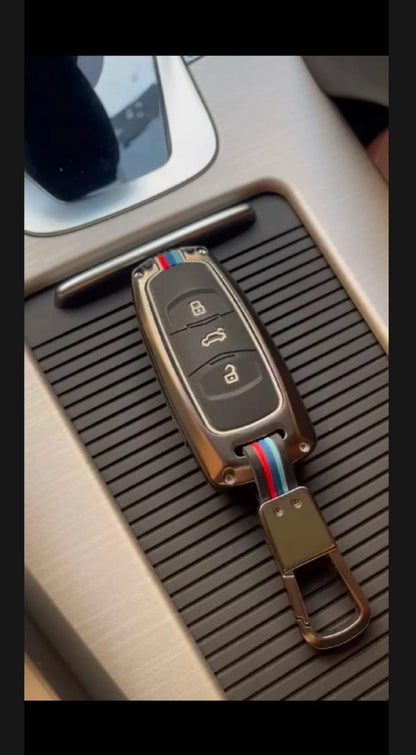 Proton X70 Plus Premium Zinc Alloy Smart Car Key Cover with Leather Keychain (Copy)