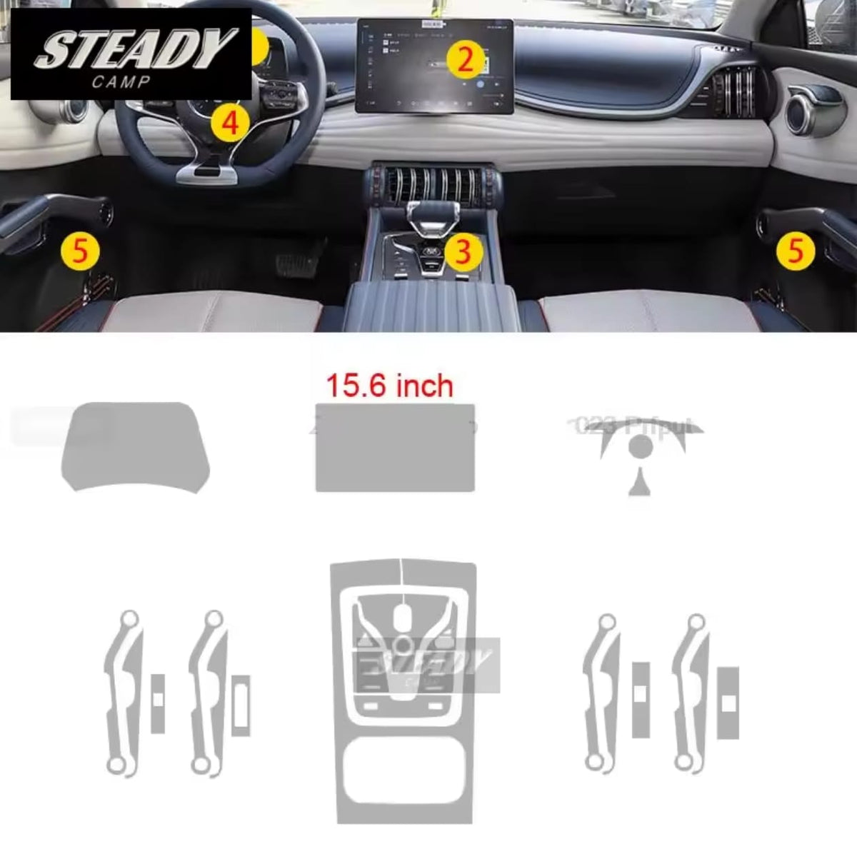 Byd Atto 3 Premium TPU Interior PPF Protective Film – Scratch Resistant, Waterproof & Transparent