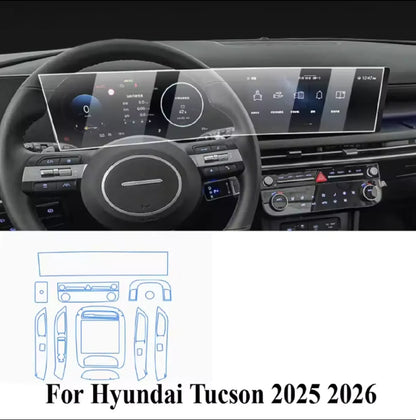 Hyundai Tucson Hybrid Premium TPU Interior PPF Protective Film – Scratch Resistant, Waterproof & Transparent