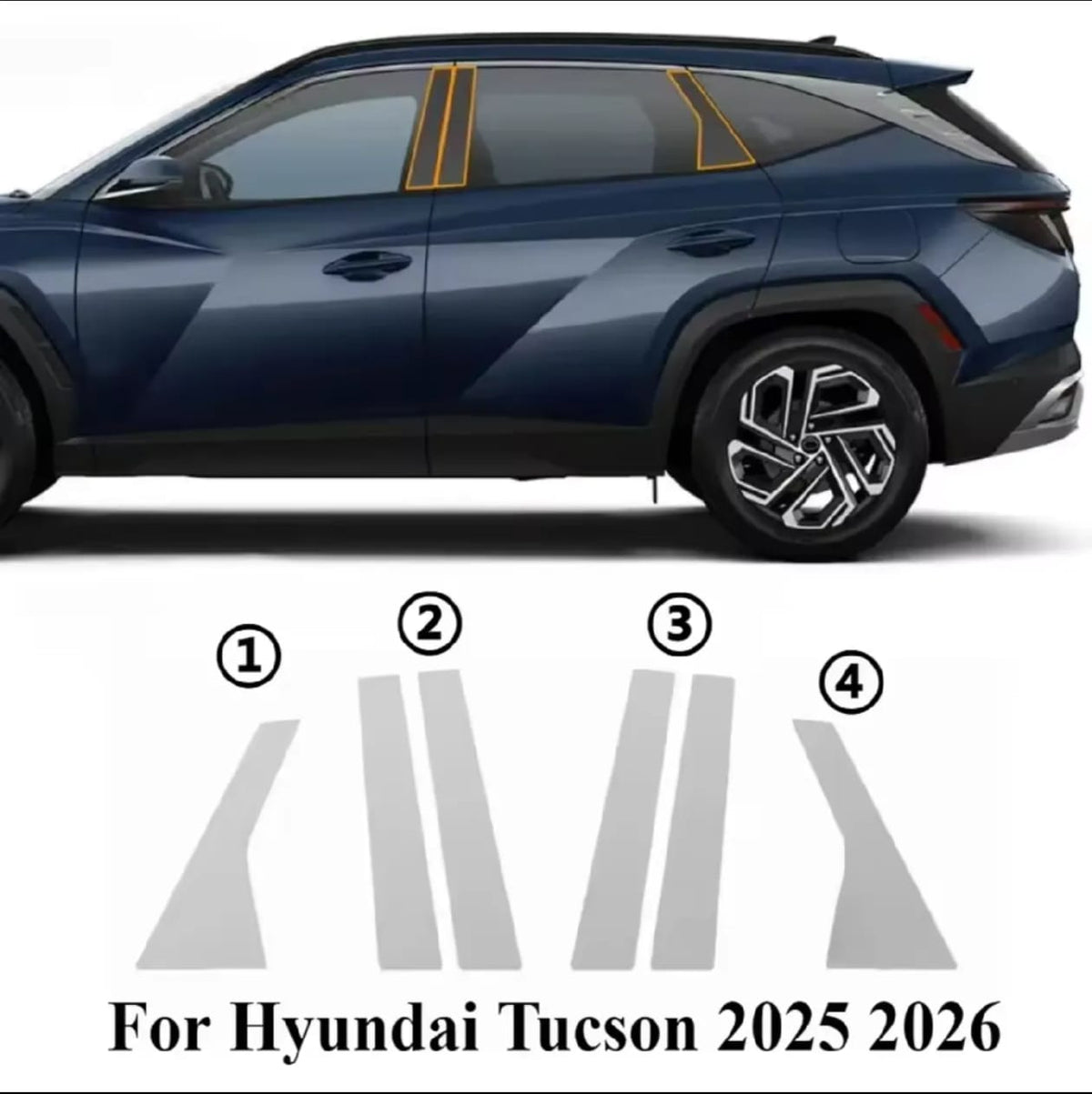 Hyundai Tucson Hybrid Premium TPU Interior PPF Protective Film – Scratch Resistant, Waterproof & Transparent