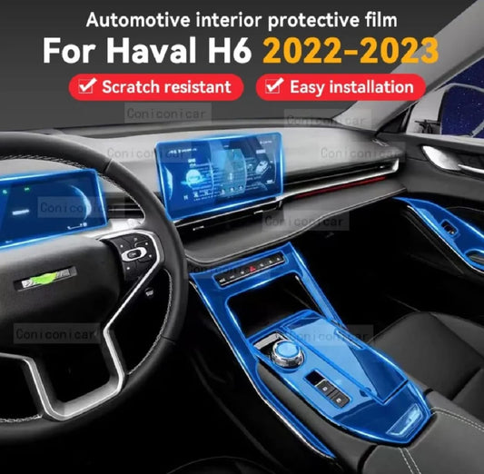 Haval H6 2021-2025 Premium TPU Interior PPF Protective Film – Scratch Resistant, Waterproof & Transparent