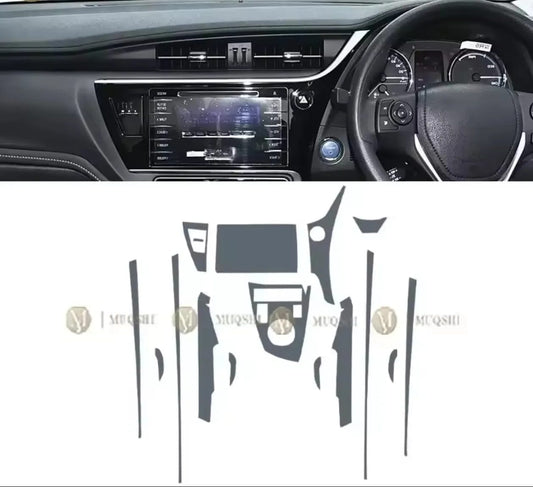 Toyota Corolla Grande Premium TPU Interior PPF Protective Film – Scratch Resistant, Waterproof & Transparent
