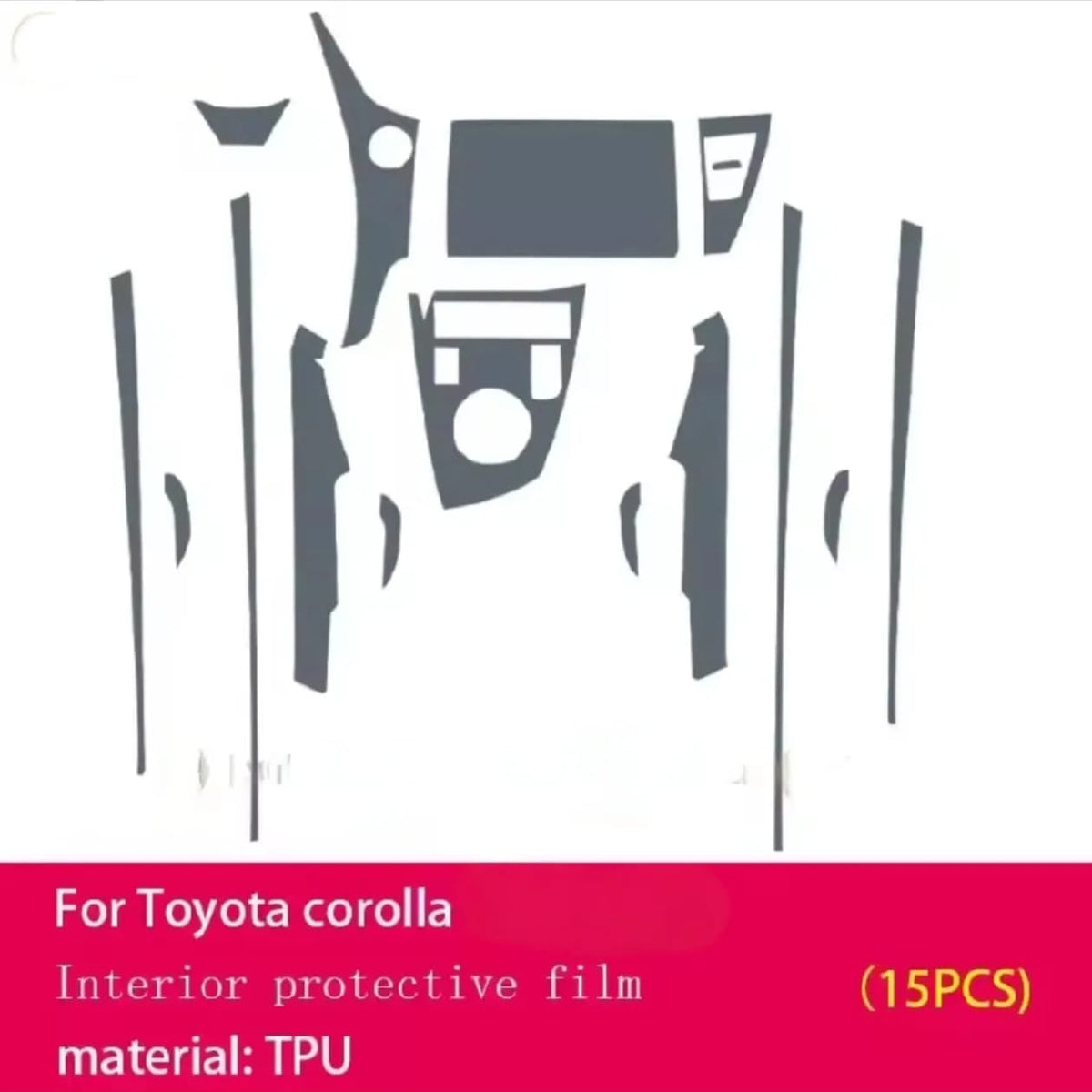 Toyota Corolla Grande Premium TPU Interior PPF Protective Film – Scratch Resistant, Waterproof & Transparent