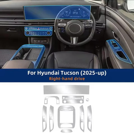 Hyundai Tucson Hybrid Premium TPU Interior PPF Protective Film – Scratch Resistant, Waterproof & Transparent