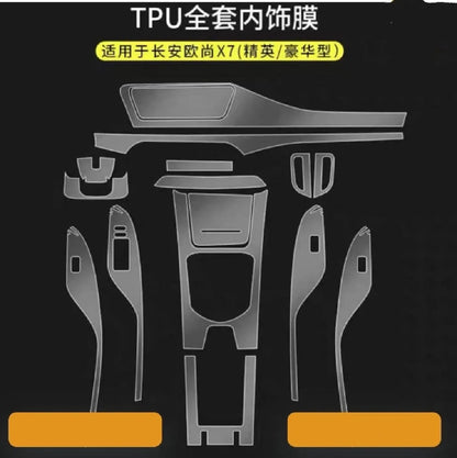Changan Oshan X7 Premium TPU Interior PPF Protective Film – Scratch Resistant, Waterproof & Transparent
