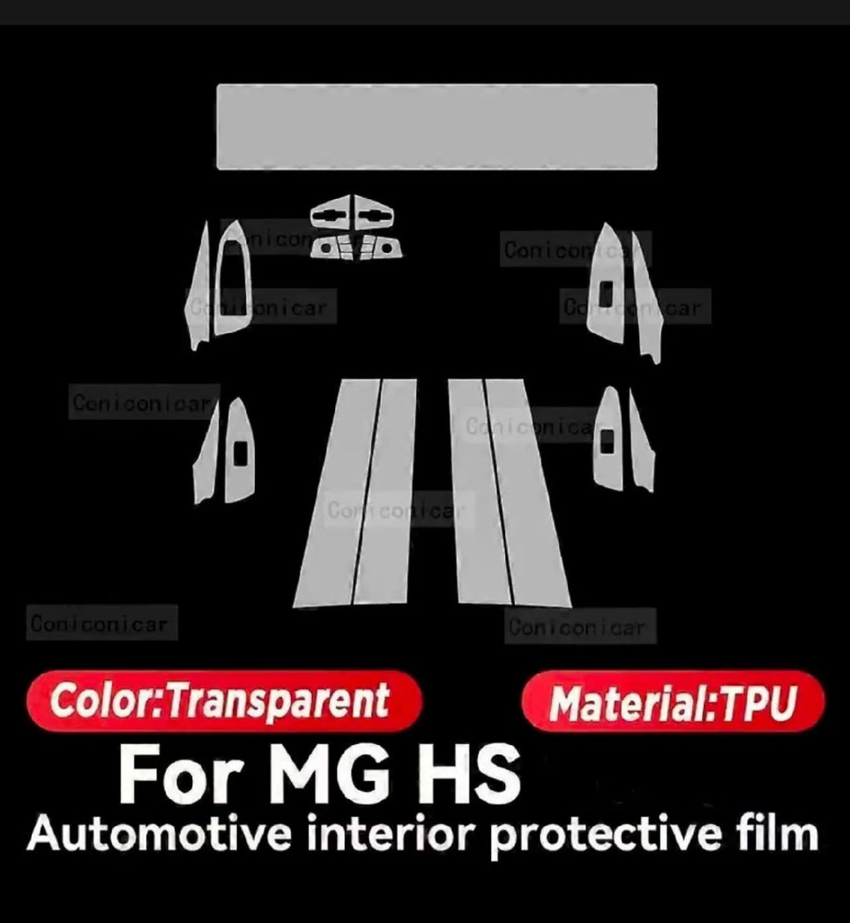 Mg Hs Hybrid Premium TPU Interior PPF Protective Film – Scratch Resistant, Waterproof & Transparent