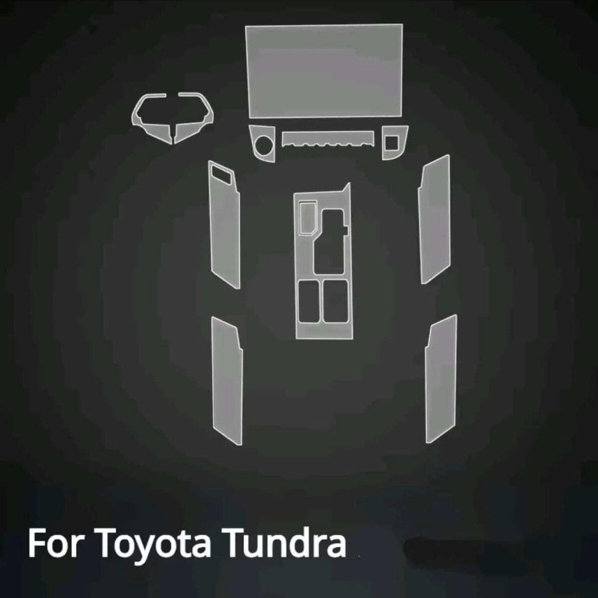 Toyota Tundra Premium TPU Interior PPF Protective Film – Scratch Resistant, Waterproof & Transparent