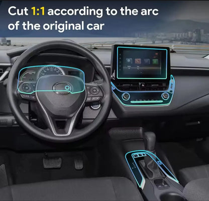 Toyota Corolla Cross Premium TPU Interior PPF Protective Film – Scratch Resistant, Waterproof & Transparent