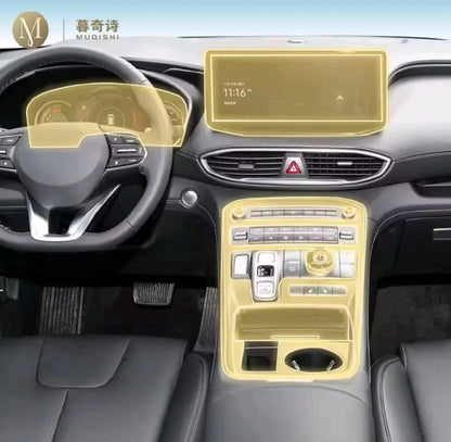 Hyundai Santa Fe Premium TPU Interior PPF Protective Film – Scratch Resistant, Waterproof & Transparent