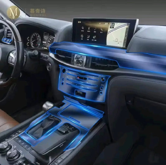 Lexus LX570 Premium TPU Interior PPF Protective Film – Scratch Resistant, Waterproof & Transparent