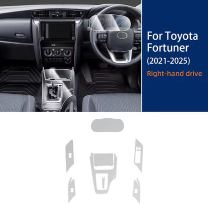 Toyota Fortuner Premium TPU Interior PPF Protective Film – Scratch Resistant, Waterproof & Transparent