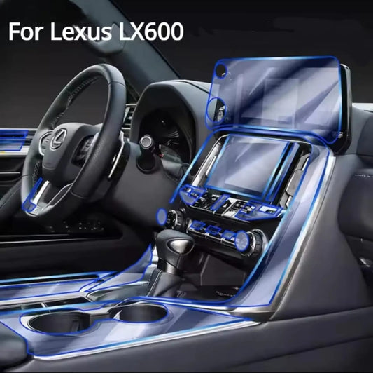 Lexus LX 600 Premium TPU Interior PPF Protective Film – Scratch Resistant, Waterproof & Transparent