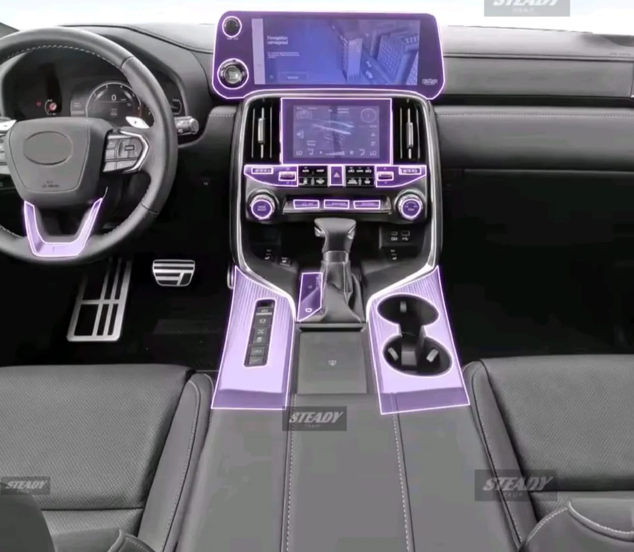 Lexus LX 600 Premium TPU Interior PPF Protective Film – Scratch Resistant, Waterproof & Transparent