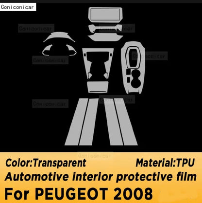 Peugeot 2008 Premium TPU Interior PPF Protective Film – Scratch Resistant, Waterproof & Transparent