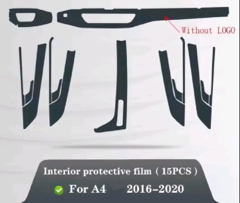 Audi A4 Premium TPU Interior PPF Protective Film – Scratch Resistant, Waterproof & Transparent