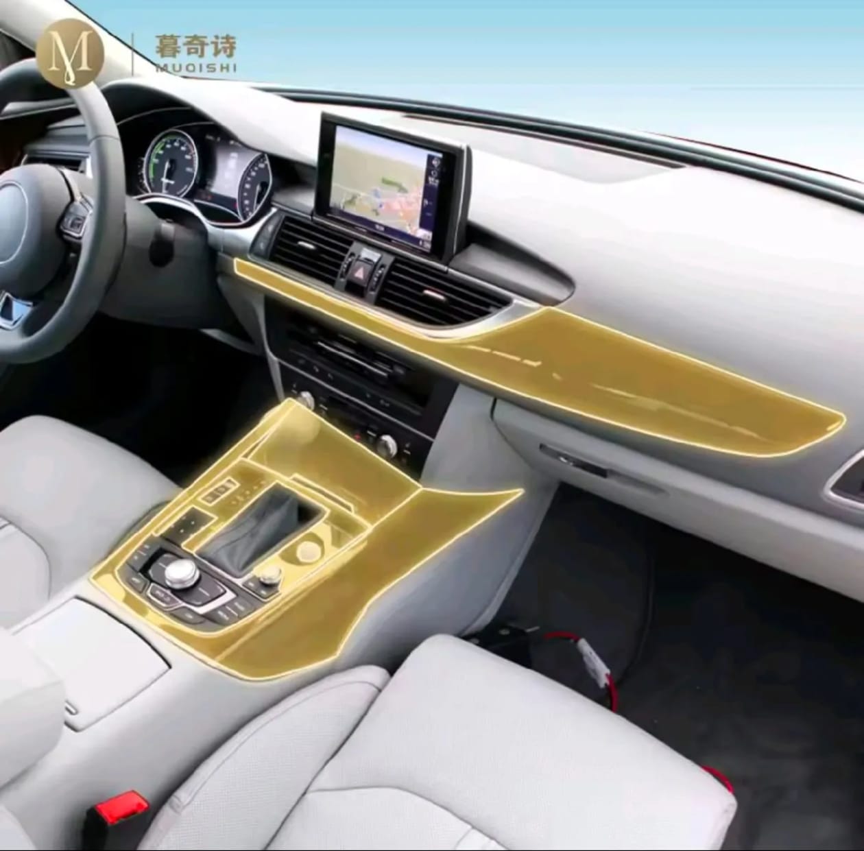 Audi A6 Premium TPU Interior PPF Protective Film – Scratch Resistant, Waterproof & Transparent
