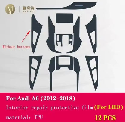 Audi A6 Premium TPU Interior PPF Protective Film – Scratch Resistant, Waterproof & Transparent