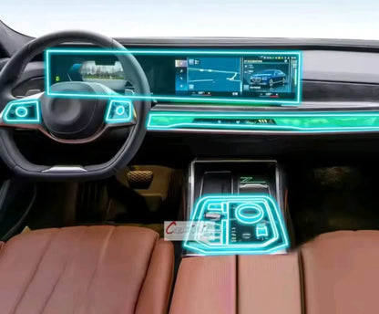 BMW 7 Series I7 Premium TPU Interior PPF Protective Film – Scratch Resistant, Waterproof & Transparent